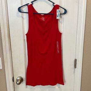 Old Navy Red Ribbed Tank Top - Large - NWT